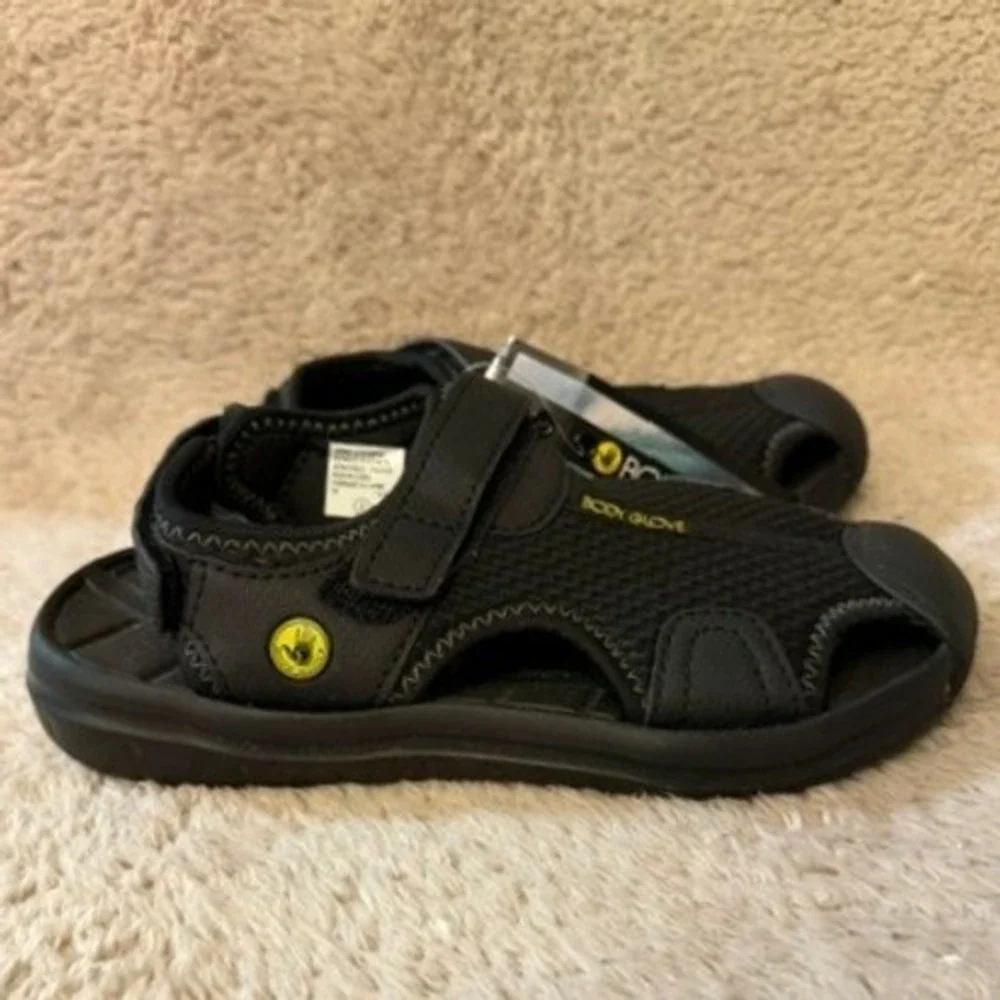 Body Glove Kids River Sandal Black Yellow Youth Size 3Y Shoes Waterproof New